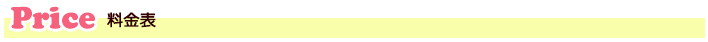 料金表